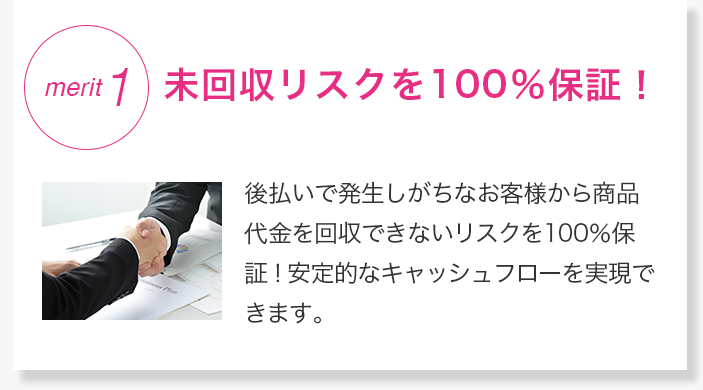 NP後払いなら未回収リスクを100%保障！